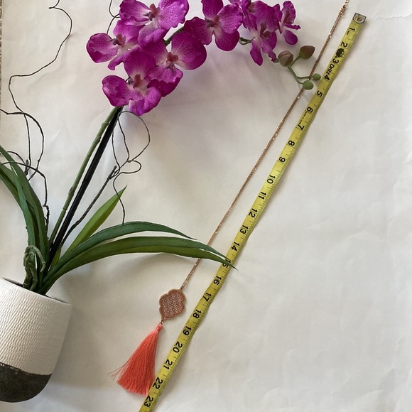 Long Pendant & Tassel Necklace - Picture 3 of 8